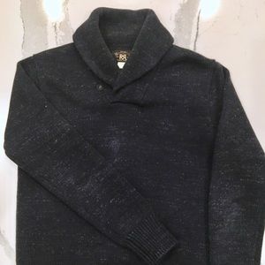 Ralph Lauren RRL heavy cotton shawl sweater XS